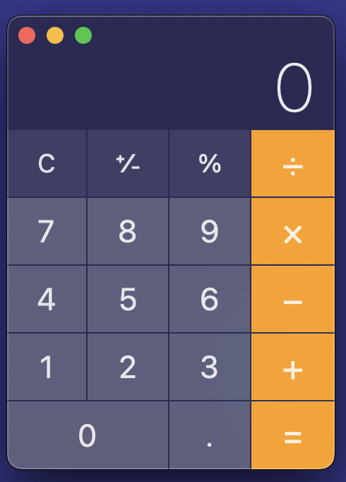 Calculator example
