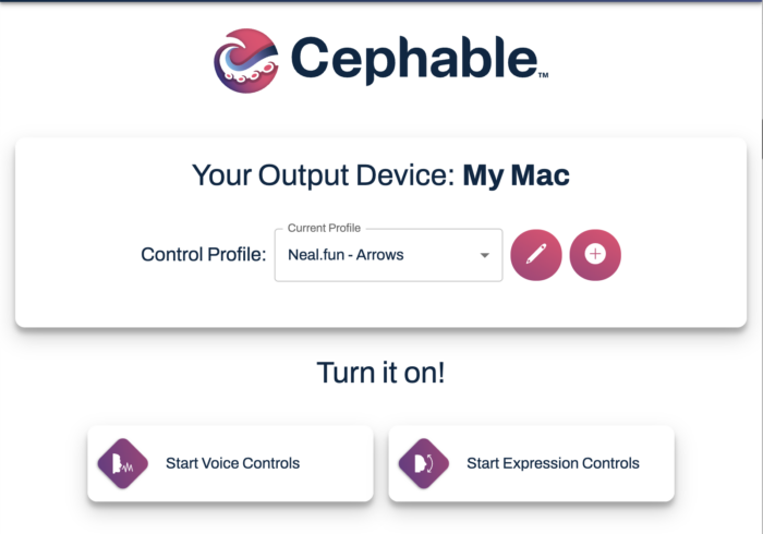 A visual reference map of the homepage of Cephable
