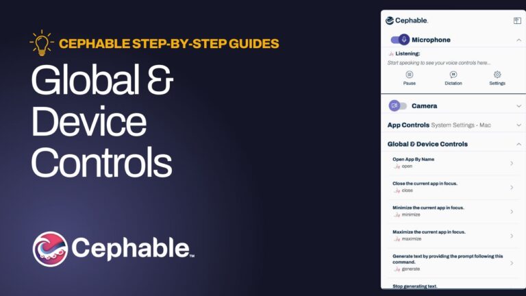Global & Device Controls
