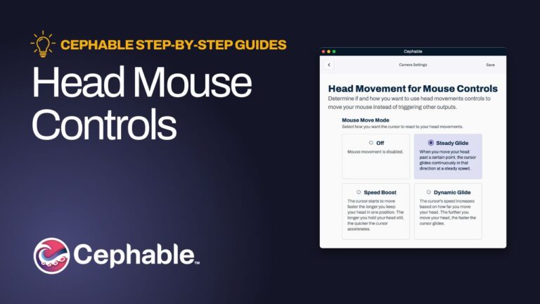 Head Mouse Controls