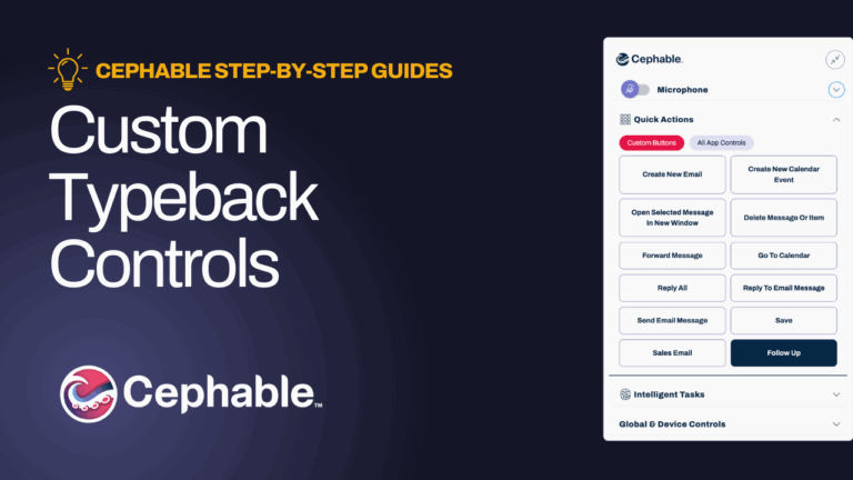 Create Custom Typeback Controls