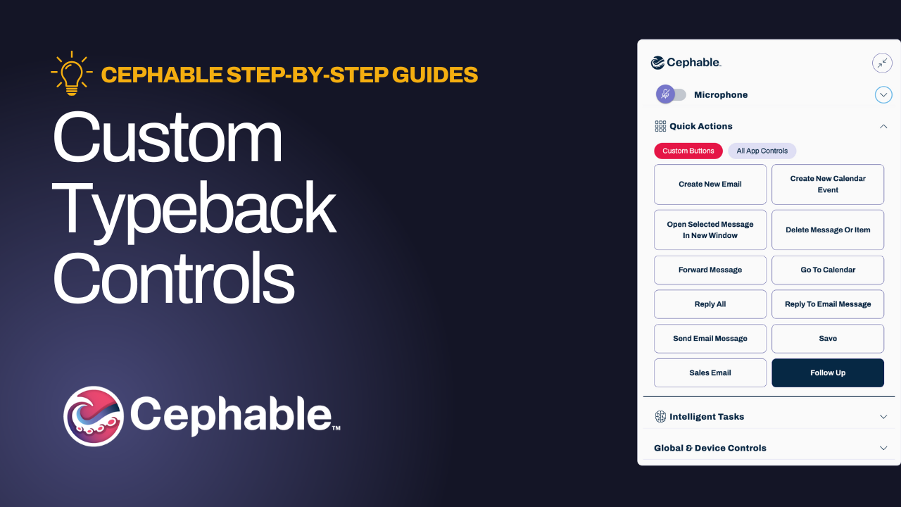Create Custom Typeback Controls