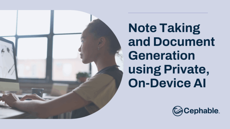 Note Taking and Document Generation with On-Device AI