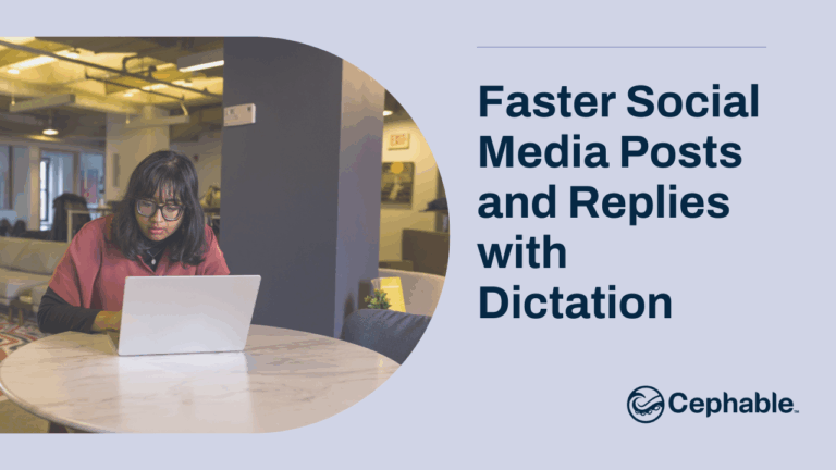 Faster Social Media Posts and Replies with Dictation